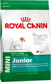 Royal Canin Mini junior (Мини юниор) Полнорационный сухой корм для щенков с 2 до 10 месяцев  Подходит щенкам мелких размеров (вес взрослой собаки до 10 кг)