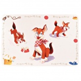 Коврик "TRIXIE" под миску "Comic Dog", 56 x 38 см